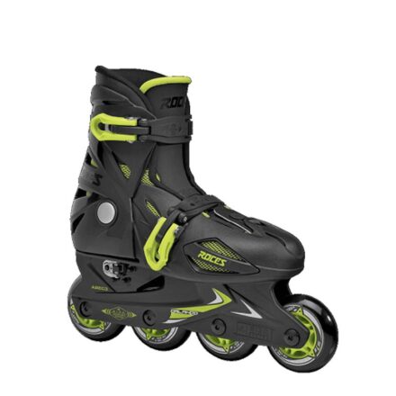 ROCES Orlando III Αυξομειούμενα Inline Πατίνια - Μαύρο/Lime Χρώμα (Μαύρο-Λάϊμ), Μέγεθος (25-29) - Image 1