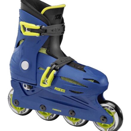 Roces Orlando 4.0 Inline Skates με Προστατευτικά και Κράνος - Μπλε/Λάιμ - Image 1
