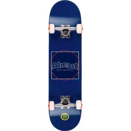 ALMOST Dot Box FP Complete Skateboard 7.75'' - Navy - Image 1