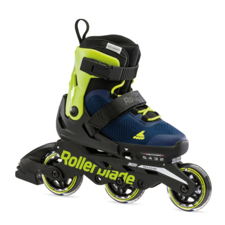 ROLLERBLADE Microblade 3WD Αυξομειούμενα Πατίνια - Blue royal/Lime Χρώμα (Μπλε-lime), Μέγεθος (36.5-40.5) - Image 1