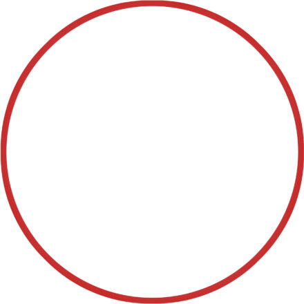 Χούλα Χουπ HQ 80cm - Φ19mm - 330gr, Κόκκινο - Image 1