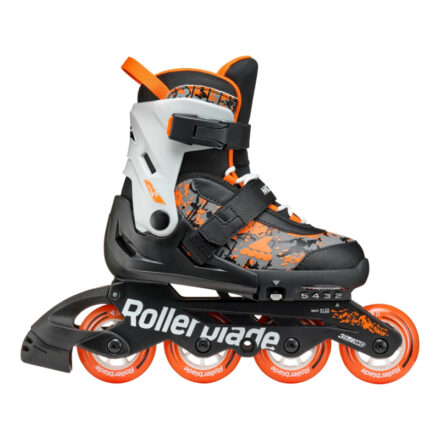ROLLERBLADE Microblade SL Αυξομειούμενα Πατίνια - Μαύρο/Πορτοκαλί Χρώμα (Μαύρο-Πορτοκαλί), Μέγεθος (36.5-40.5) - Image 1